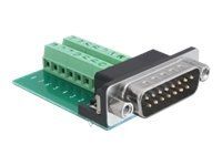 Sériový adaptér - 15 pin D-Sub (DB-15) (M) do 16pinový terminální blok