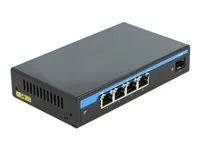 Přepínač - 4 x 10/100/1000 (PoE+) + 1 x gigabitů SFP - desktop - PoE+ (60 W)