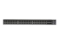 Přepínač - 48 x 10/100/1000 + 4 x 100 Gigabit QSFP28 - proudění vzduchu zezadu dopředu - Lze montovat do rozvaděče - AC