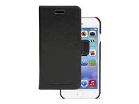 Pouzdro s klopou pro mobilní telefon - kůže full-grain - černá - pro Apple iPhone 6, 6s, 7, 8, SE (2nd generation)