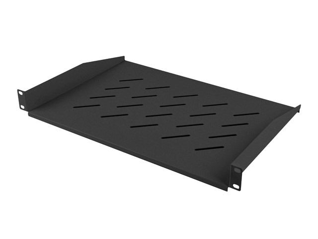Lanberg 19" pevná police 1u/483x315mm max. nosnost do 25 kg černá