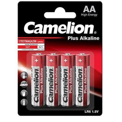 CAMELION Baterie alkalické PLUS AA 4ks LR06