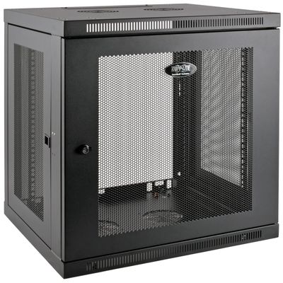 Skříň SmartRack 12U, Mini Rack, Š=600mm, Hl=550mm, hloubka pro přepínače, montáž na stěnu