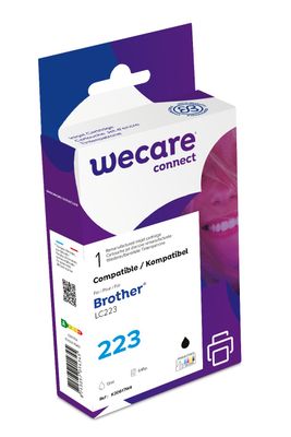 WECARE ARMOR ink kompatibilní s BROTHER LC-223BK, černá/black