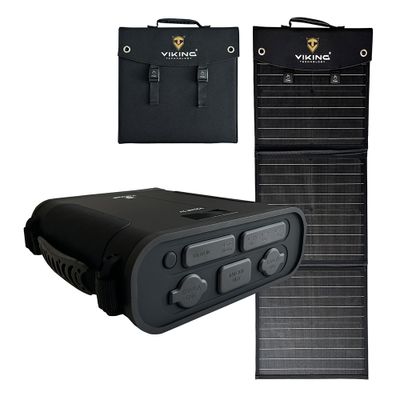 Set powerbanka Viking VIDAR IV a solární panel Viking L60 PD