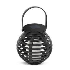 LED solární lampa - světlo svíčky - závěsná - teplá bílá - 10 x 11 cm