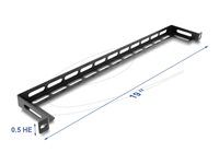 Delock 19  0.5U L-shaped panel 80 mm wit