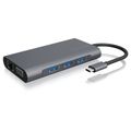 RAIDSONIC ICY BOX USB Type-C/HDMI+USB+Type C+RJ45