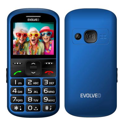 EVOLVEO EasyPhone XS, mobilní telefon pro seniory, modrý