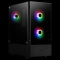 SPIRE Talos E3 RGB, PC Skříň, černá
