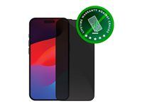 Ochrana obrazovky pro mobilní telefon - s bezpečnostním filtrem - barva rámu černá - pro Apple iPhone 15 Pro Max