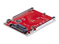 Startech M.2 to U.3 Adapter, For M.2 NVMe SSDs, PCIe M.2 Drive to 2.5inch U.3 (SFF-TA-1001) Host Adapter/Converter, TAA Compliant - 2.5" Drive Form Factor (1M25-U3-M2-ADAPTER) - Adaptér rozhraní - M.2 - M.2 NVMe Card / PCIe 4.0 (NVMe) - U.3 - cervená - kompatibilní s TAA