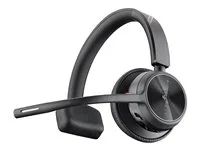 Voyager 4300 UC series - náhlavní souprava - náhlavní - Bluetooth - bezdrátový, kabelové - USB-C, USB-A přes adaptér Bluetooth - černá - certifikováno pro Microsoft Teams