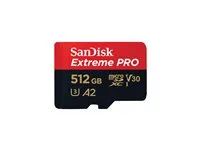 Paměťová karta flash (adaptér microSDXC na SD zahrnuto) - 512 GB - A2 / Video Class V30 / UHS-I U3 / Class10 - microSDXC UHS-I