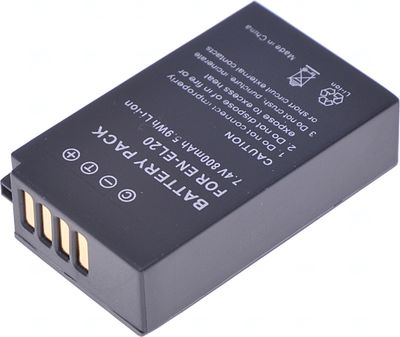Baterie T6 power Nikon EN-EL20, EN-EL20a, 800mAh, 5,9Wh, černá