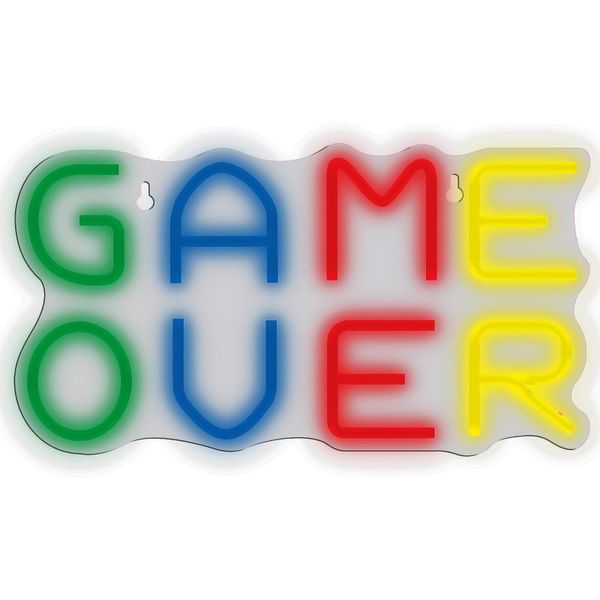 MANTA GAME OVER, LED Neon plexi dekorace