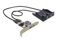 USB adaptér - PCIe - USB, USB 2.0, USB 3.0 - 4 porty