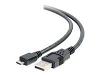 USB A to Micro USB Cable - USB 2.0 - M/M - Kabel USB - USB (M) do Micro USB typ B (M) - 1 m - černá