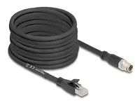 M12 Cable X-coded 8 pin male to RJ45 plu