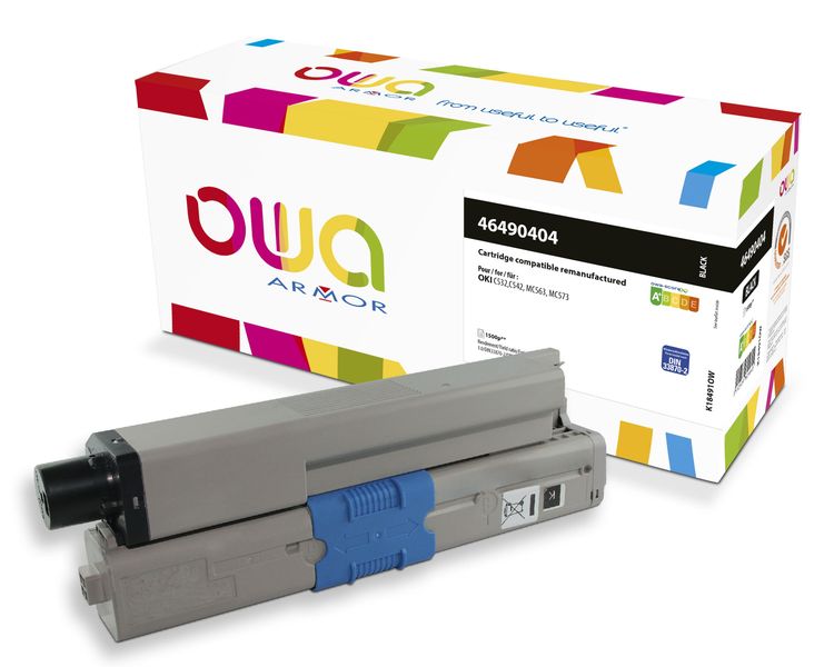 OWA Armor toner kompatibilní s OKI 46490404, 1500st, černá/black