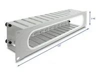 19  2U Cable Management Routing Panel wi