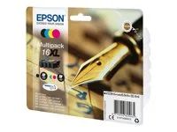 4-balení - XL - černá, žlutá, azurová, purpurová - originální - blistr - inkoustová cartridge - pro WorkForce WF-2010, 2510, 2520, 2530, 2540, 2630, 2650, 2660, 2750, 2760