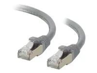 Patch kabel - RJ-45 (M) do RJ-45 (M) - 5 m - STP - CAT 6a - lisovaný, provedení bez hrbolků, licna - šedá
