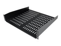 2U Network Rack Shelf (CABSHELFV) - Police skříně - černá - 2U - 19" - pro P/N: RK12OD2, RK2537BKM, RK3236BKF, RK4236BKB, RK4242BK24, RK4242BK30, RKQMCAB12V2