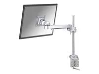 Montážní sada - plný pohyb - pro Displej LCD - stříbrná - velikost obrazovky: 10"-30" - upevnění svorkou, upevnitelné na stůl