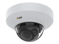 Síťová bezpečnostní kamera - kupole - interiérový - odolnost vůči vandalismu / nárazu / prachu / vodě - barevný (Den a noc) - 4 MP - 2304 x 1728 - 720p, 1080p - objektiv fixed iris - varifokální - audio - HDMI - LAN 10/100 - H.264, MPEG-4 Part 10, AVC, H.265, MPEG-H Part 2, HEVC, MJPEG - PoE Plus Class 3
