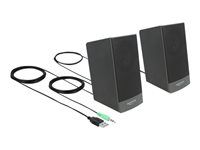 Reproduktory - pro PC - 3 watt (celkem) - černá