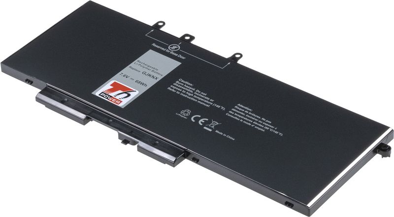 Baterie T6 Power pro Dell Latitude 5280, 5290, 5480, 5490, 5580, 5590, 8950mAh, 68Wh, 4cell, Li-pol
