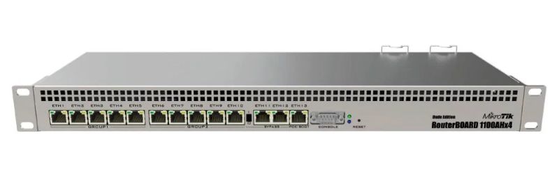 Mikrotik RouterBOARD RB1100x4, RB1100AHx4, 1GB RAM, 4x 1.4 GHz, RouterOS L6