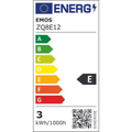 LED žárovka GU10 3W MR16 bílá teplá EMOS ZQ8E12