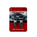 Autožárovka LED T10 12V CARCLEVER 4LED 2835SMD bílá 2ks