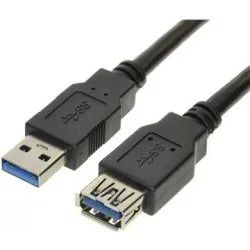 PremiumCord USB 3.0 prodlužovací AA černý 1m