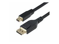 StarTech Mini DP to DisplayPort 1.4 Cable 8K 60Hz HBR3 4K - Kabel DisplayPort - Mini DisplayPort (M) do DisplayPort (M) s jazýckem - Displayport 1.4/Thunderbolt 2 - 3.1 m - podpora 8K60Hz (7680 x 4320), podpora 4K120Hz (3840 x 2160) - cerná
