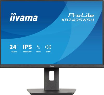 iiyama ProLite/XB2495WSU-B1/24,1"/IPS/1900x1200/100Hz/4ms/Černá/3R