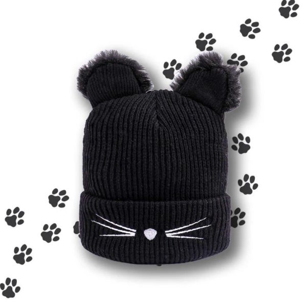 Čepice kočičí 4L černá