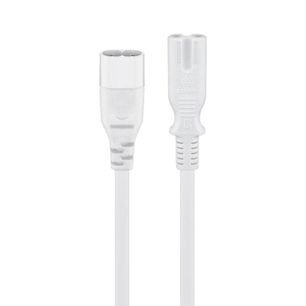 Kabel prodlužovací C7/C8 GOOBAY 97200 2m White