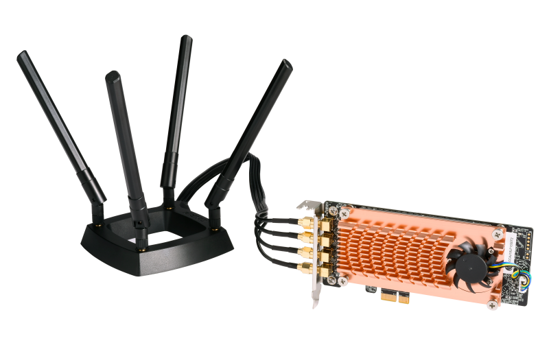 QNAP QWA-AC2600 - PCIe bezdrátový síťový adaptér (802.11n a 802.11ac) pro NAS nebo PC