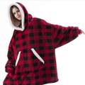 Mikinová deka 4L 10793c Red/black