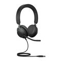 JABRA Evolve2 40 SE, Sluchátka, Stereo, USB-A, Tea