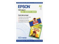 Samolepicí - A4 (210 x 297 mm) - 167 g/m² - 10 kusy listy - pro Expression Home HD XP-15000; Expression Premium XP-540, 6000, 6005, 900