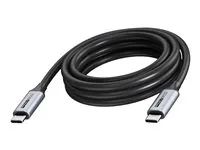 Vision - USB kabel - USB-C (M) do USB-C (M) - USB 3.2 - 3 A - 5 m - USB napájení (100W), podpora 4K60Hz, až 20 Gbps rychlost prenosu dat - cerná