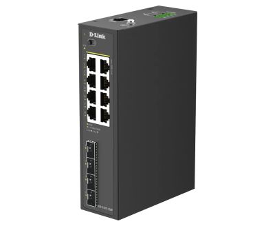 D-Link DIS-210G-12UP 12-Port Gigabit Industrial PoE++ Smart Managed Switch with 4 x SFP Ports