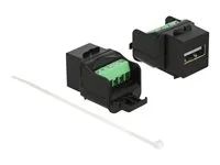 Keystone module USB 2.0 A female to term