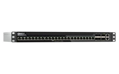 QNAP riadený switch QSW-M7230P-2X4F24T (24x 10GbE PoE port, 4x 25Gb port, 2x 100Gb port)
