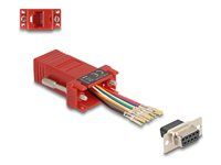D-Sub 9 pin female to RJ45 female Assemb
