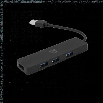 SBOX H-504, 4x USB 3.0 HUB, černý